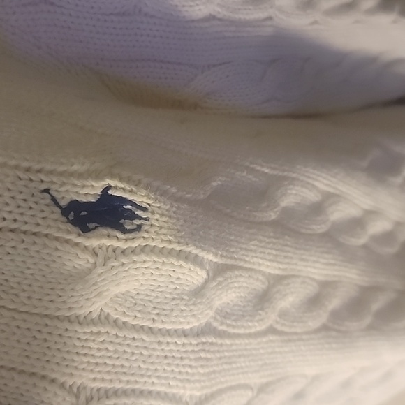 Ralph Lauren Women's White V-Neck Sweater - Picture 3 of 3